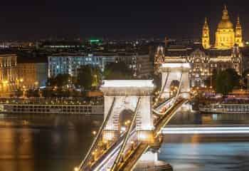 Tour e visita guidata di sera a piedi di Budapest