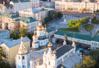 Charkiv Ucraina, tour a piedi della città
